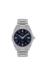 John Lewis Tissot PRC100 Solar Men's Bracelet Strap Watch, Black/Silver, 39mm- Buy online at McGrocer