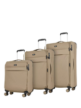 John Lewis Rock Harper 8-Wheel Soft Shell Suitcase Set of 3- Buy online at McGrocer