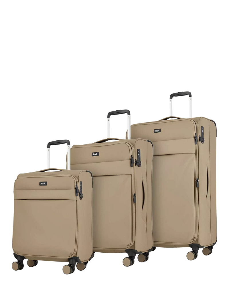 Rock Harper soft shell suitcase set 8 wheels, imported from the UK