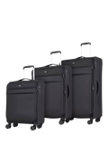 Rock Harper 8-Wheel Soft Shell Suitcase Set of 3