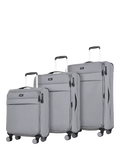 Rock Harper 8-Wheel Soft Shell Suitcase Set of 3