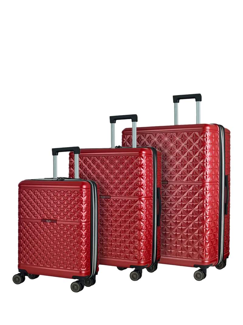 Rock Maya 8-Wheel Hard Shell Suitcase Set of 3