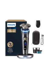 John Lewis Philips i9000 Prestige Ultra Wet & Dry Electric Shaver, Dark Slate- Buy online at McGrocer