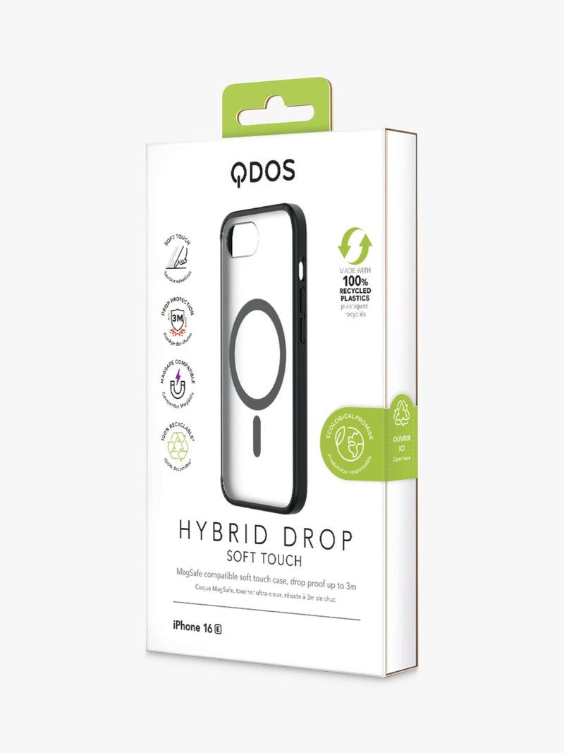 QDOS clear drop case for iPhone 17e and 16e (British brand)