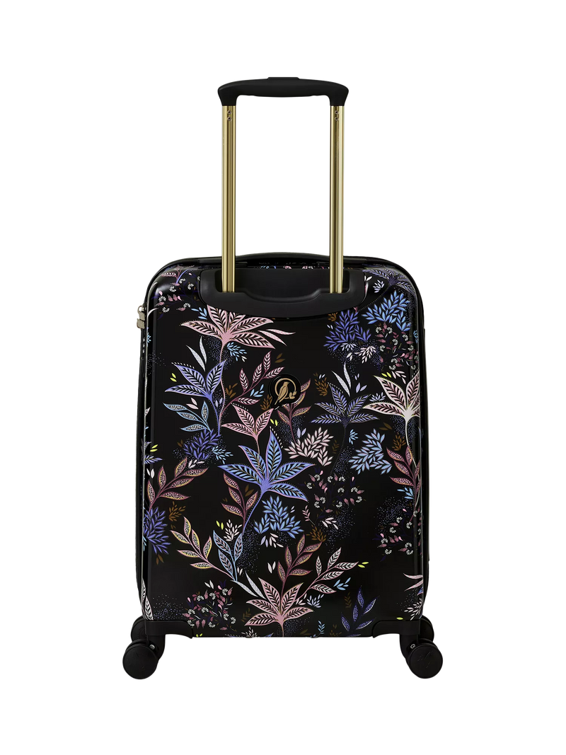 Sara Miller Black Botanic cabin suitcase 54cm - British product