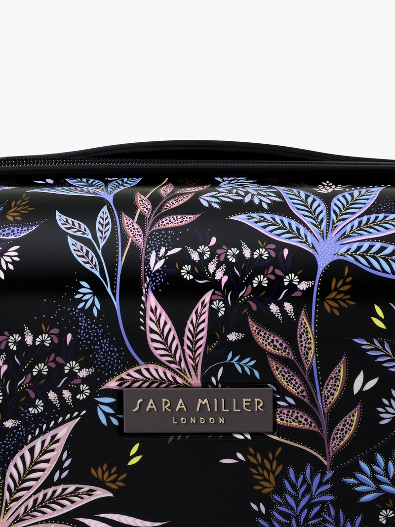 Sara Miller Black Botanic cabin suitcase 54cm - British product