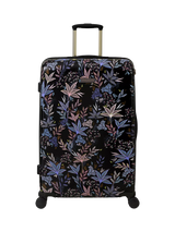 John Lewis Sara Miller Black Botanic 4-Wheel 77cm Large Trolley Suitcase 82L Black/Multi- Buy online at McGrocer