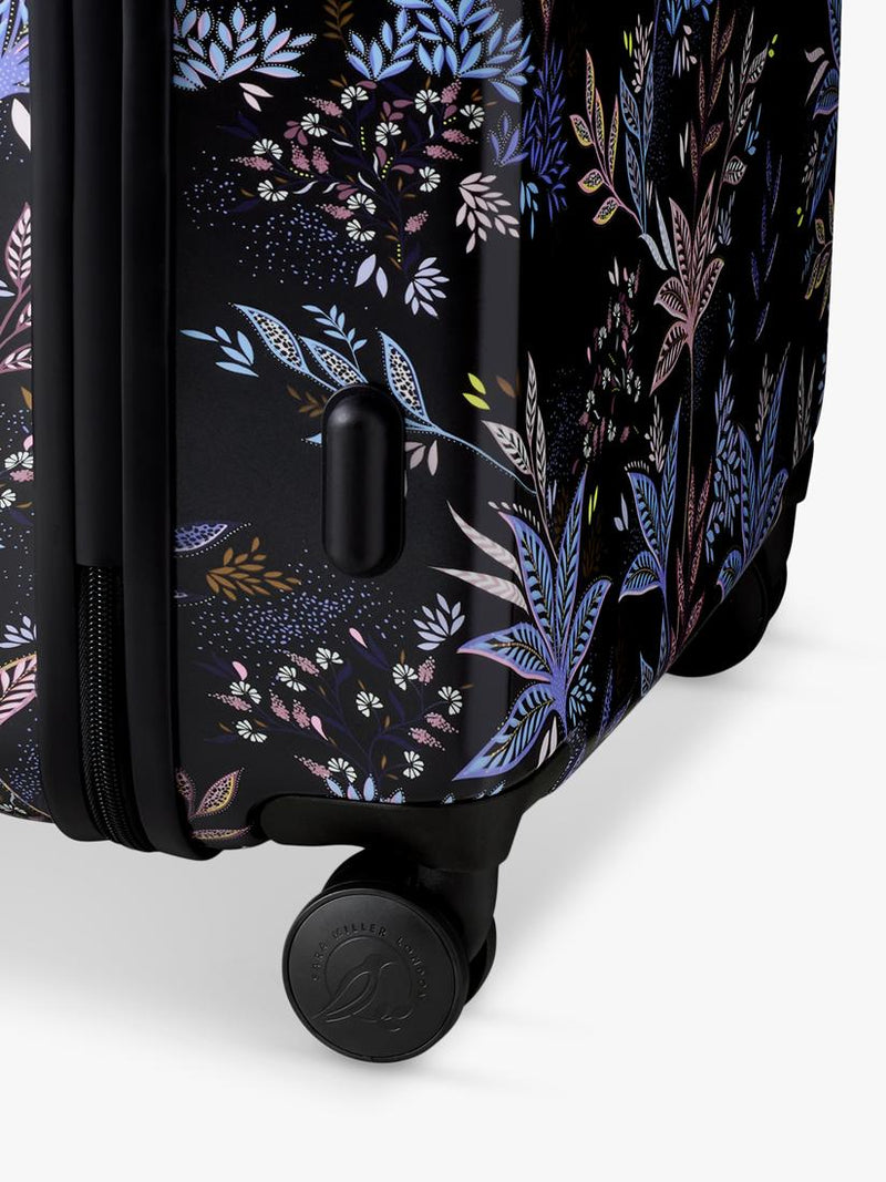 Sara Miller black botanic large trolley suitcase 77cm, UK version