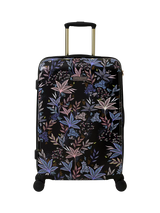 John Lewis Sara Miller Black Botanic 4-Wheel 67cm Medium Trolley Suitcase, 54L, Black/Multi- Buy online at McGrocer