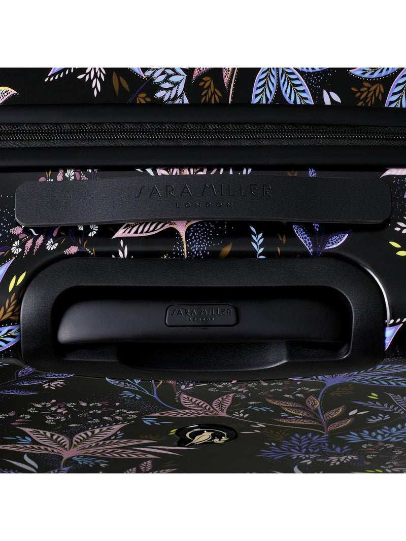 Sara Miller medium trolley suitcase 54L black botanic (British brand)