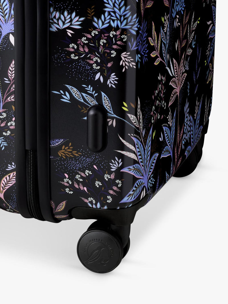 Sara Miller medium trolley suitcase 54L black botanic (British brand)
