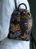 Sara Miller Black Botanic Mini Backpack polyurethane imported from the UK