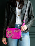 Sara Miller crossbody camera bag with leaf print - British product