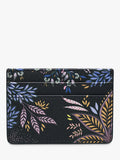 Sara Miller Black Botanic credit card holder - British product