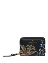 John Lewis Sara Miller Small Zip Purse, Black Botanic- Buy online at McGrocer