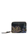 Sara Miller small zip purse black botanic - UK version