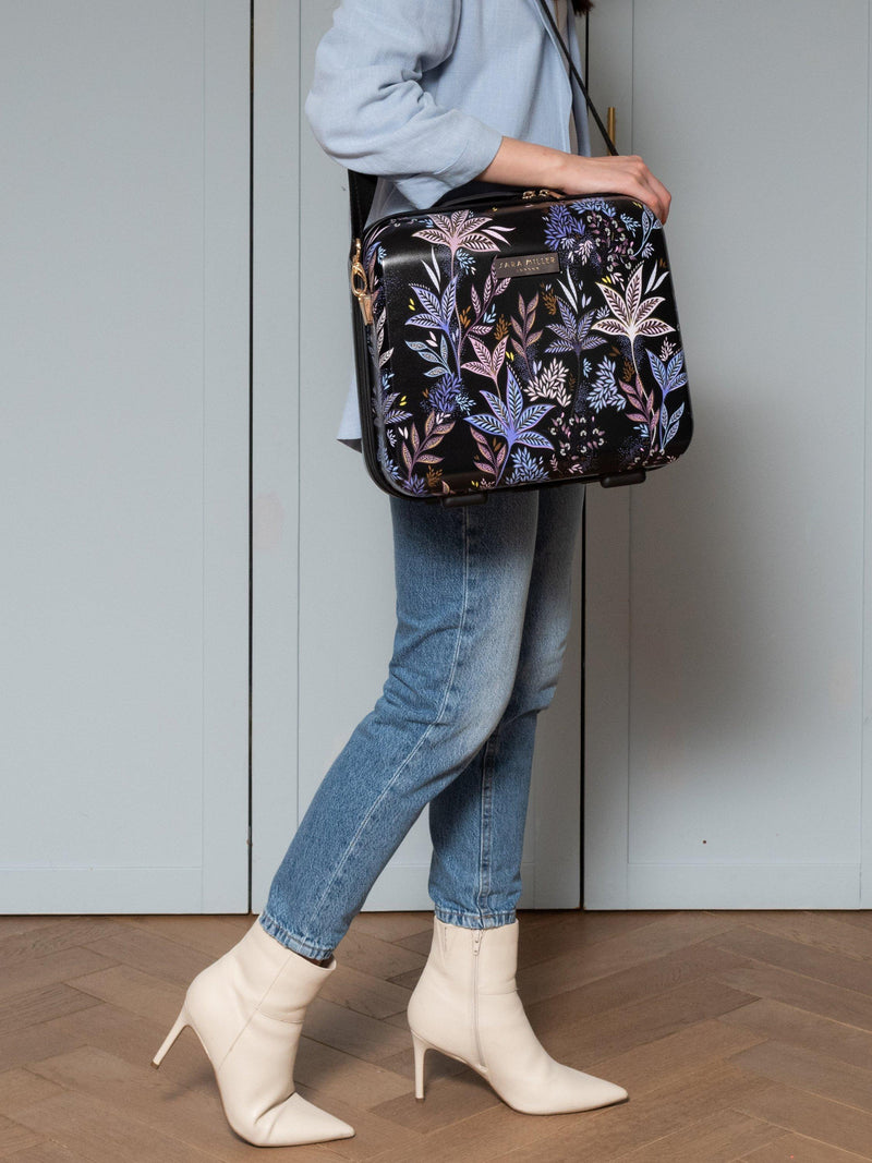 Sara Miller vanity case Black Botanic 17L (British brand)