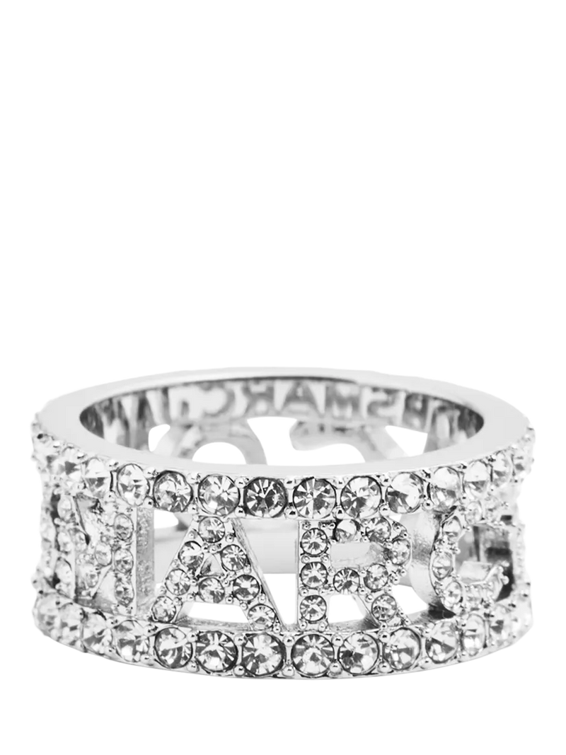 Marc Jacobs monogram ring set with crystals, imported from the UK