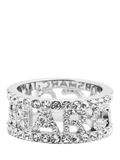 Marc Jacobs monogram ring set with crystals, imported from the UK