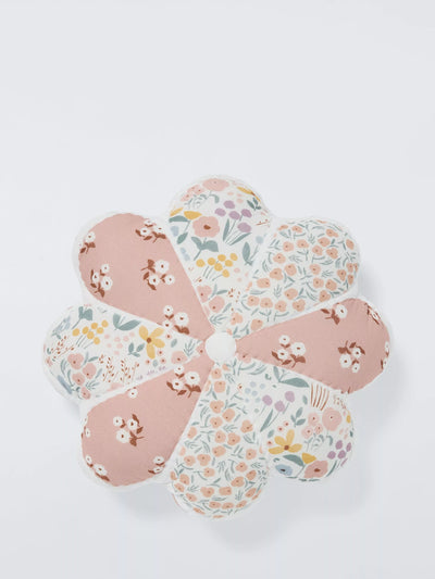 John Lewis John Lewis Flower Patchwork Cushion, Multi- Buy online at McGrocer