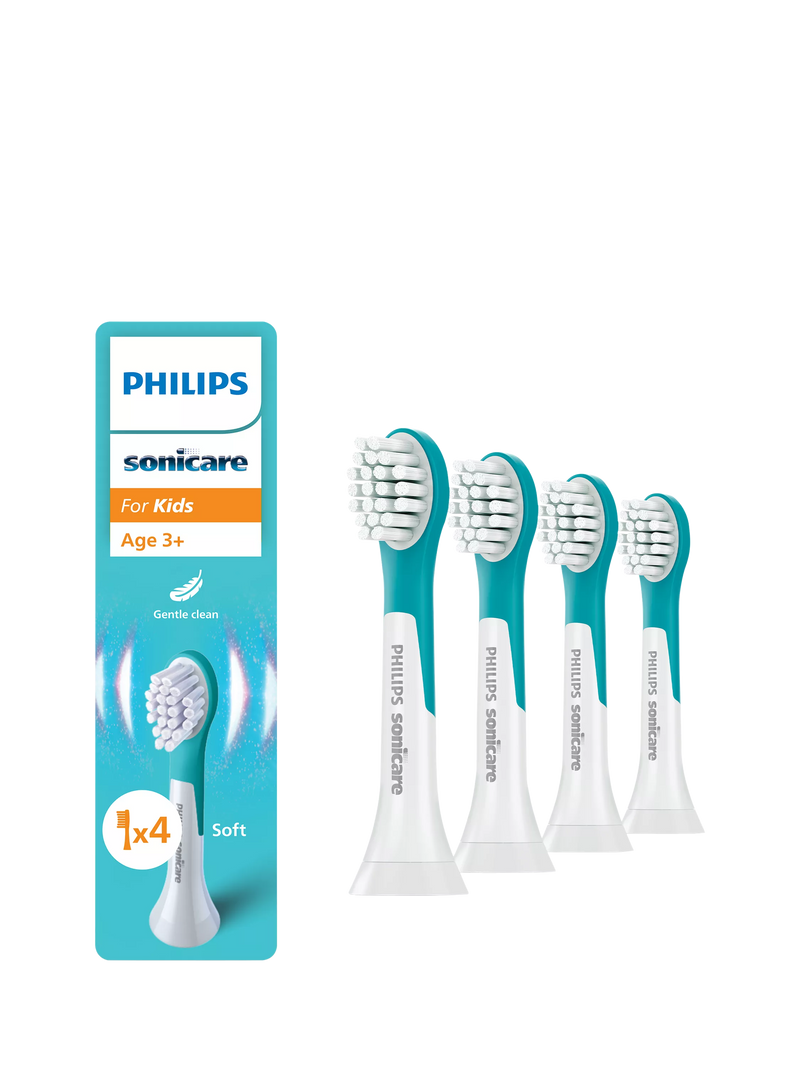 Philips Sonicare Kids replacement toothbrush heads blue pack of 4, UK version