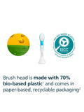 Philips Sonicare Kids replacement toothbrush heads blue pack of 4, UK version