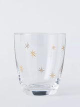 John Lewis John Lewis Etched Star Glass Tumbler 365ml Gold/Clear- Buy online at McGrocer