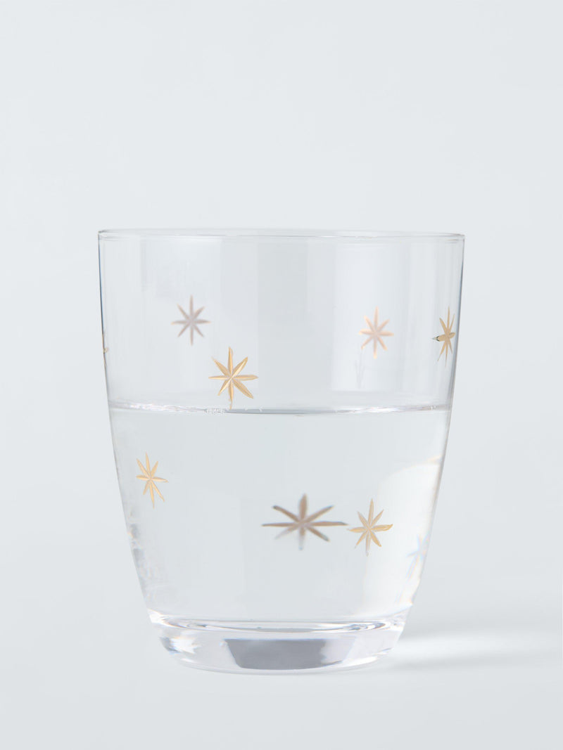 John Lewis Etched Star Glass Tumbler 365ml, UK version