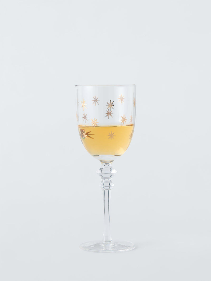 John Lewis Etched Star Wine Glass 180ml - British product