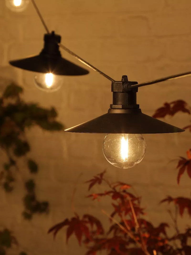 NOMA 6 LED connecting saucer festoon lights warm white 3.5m (British brand)