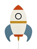 John Lewis kids rocket wall light painted finish - British product