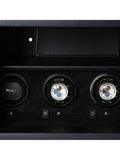 WOLF vegan leather watch winder and safe 4 module black - British product