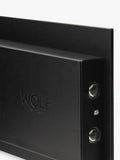 WOLF vegan leather watch winder and safe 4 module black - British product