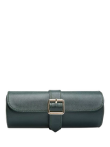 John Lewis WOLF British Racing Pebble Grain Leather Triple Watch Roll- Buy online at McGrocer