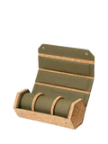 WOLF natural cork triple hexagonal watch roll - British product