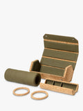 WOLF natural cork triple hexagonal watch roll - British product