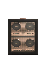 John Lewis WOLF Axis Vegan Leather 4 Module Watch Winder- Buy online at McGrocer