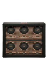 John Lewis WOLF Axis Vegan Leather 6 Module Watch Winder- Buy online at McGrocer