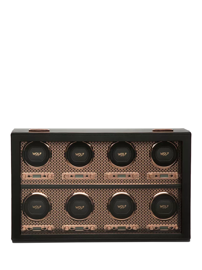 WOLF watch winder vegan leather 8 module - British product
