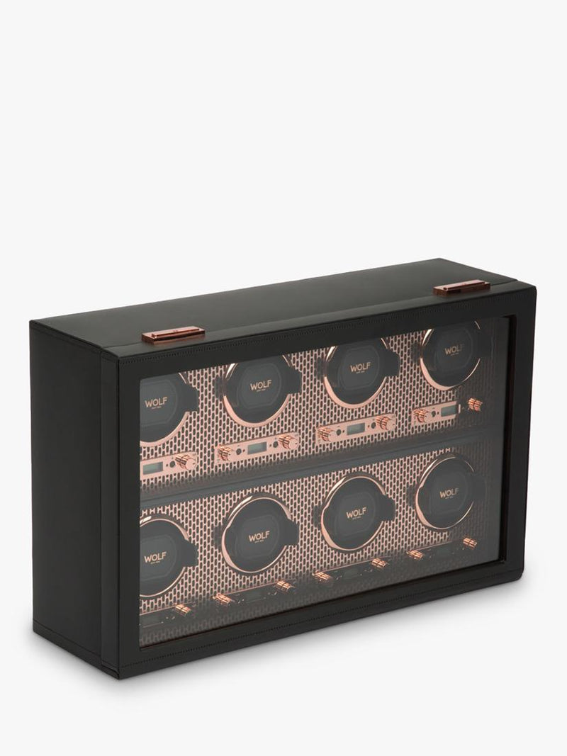 WOLF watch winder vegan leather 8 module - British product