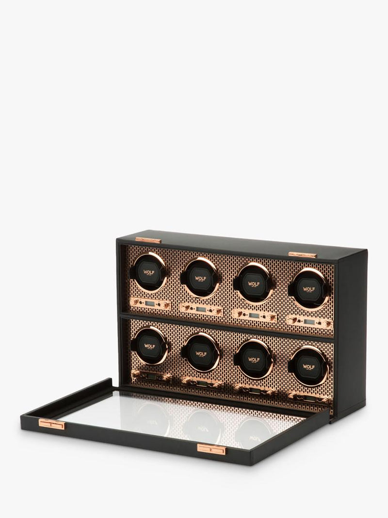 WOLF watch winder vegan leather 8 module - British product