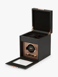 WOLF Axis vegan leather watch winder copper 1 module, UK version