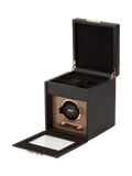 WOLF Axis vegan leather watch winder copper 1 module, UK version