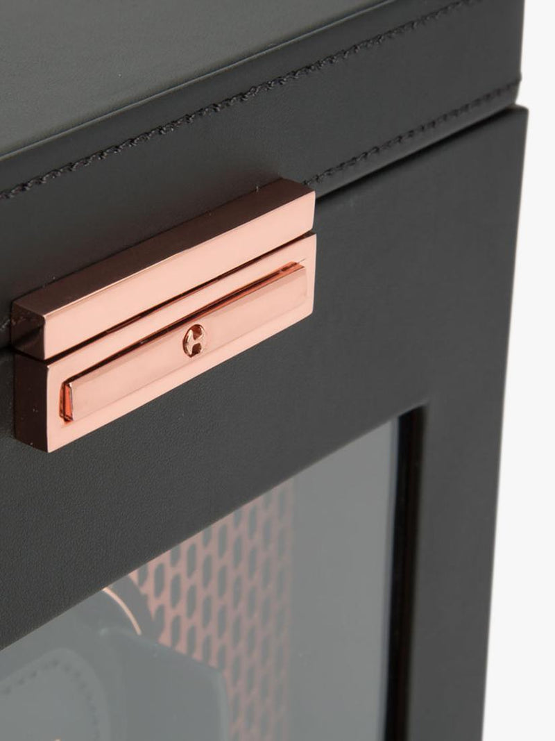 WOLF Axis vegan leather watch winder copper 1 module, UK version