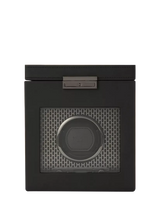 John Lewis WOLF Axis Vegan Leather 1 Module Watch Winder with Storage, Powder Coated Steel- Buy online at McGrocer