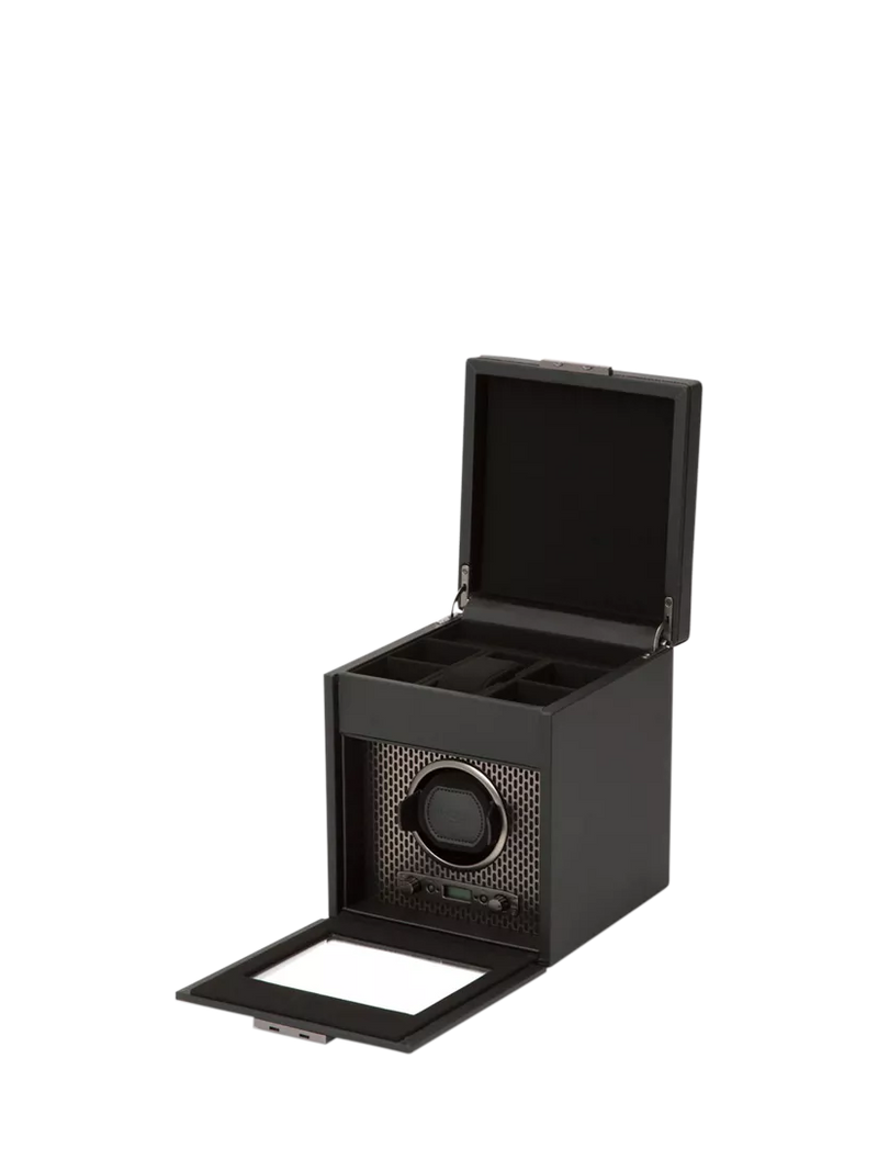 WOLF Axis vegan leather watch winder, imported from the UK