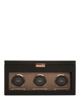 John Lewis WOLF Axis Vegan Leather 3 Module Watch Winder With Storage- Buy online at McGrocer