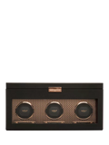 WOLF Axis vegan leather 3 module watch winder, imported from the UK