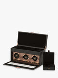 WOLF Axis vegan leather 3 module watch winder, imported from the UK