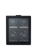 John Lewis WOLF British Racing Vegan Leather 4 Module Watch Winder- Buy online at McGrocer